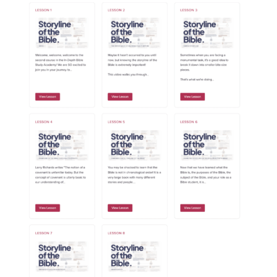 Storyline of the Bible | In-Depth Bible Study Academy Digital Course #2